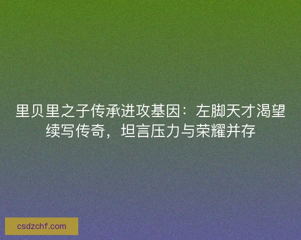 里贝里之子传承进攻基因：左脚天才渴望续写传奇，坦言压力与荣耀并存